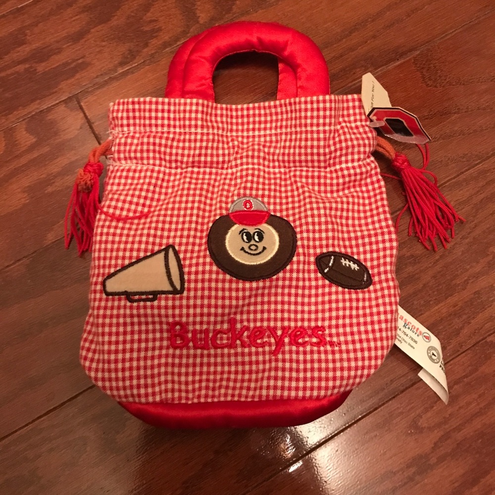 Little Girls Ohio State Buckeyes Purse! Red, Cute!
