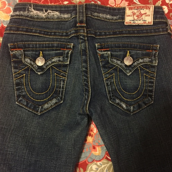 True Religion Joey Twisted Seam Jeans Size 26 - Picture 3 of 8