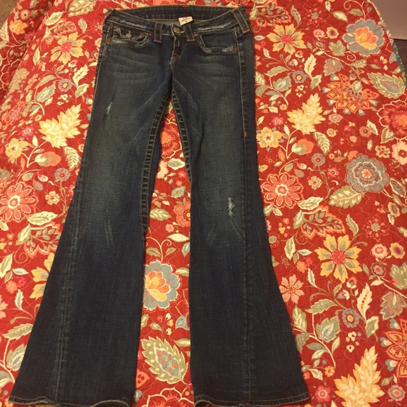 True Religion Joey Twisted Seam Jeans Size 26 - Picture 4 of 8