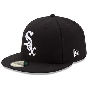 Men's White sox on field high/low fitted caps