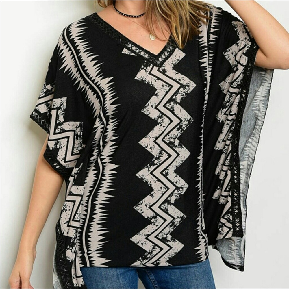 Black & Ivory Top