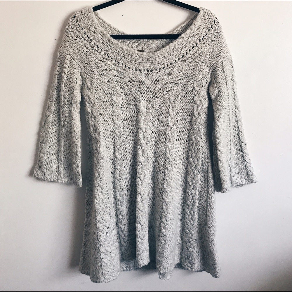 Free People | Chunky Knit Sweater Tunic/Dress