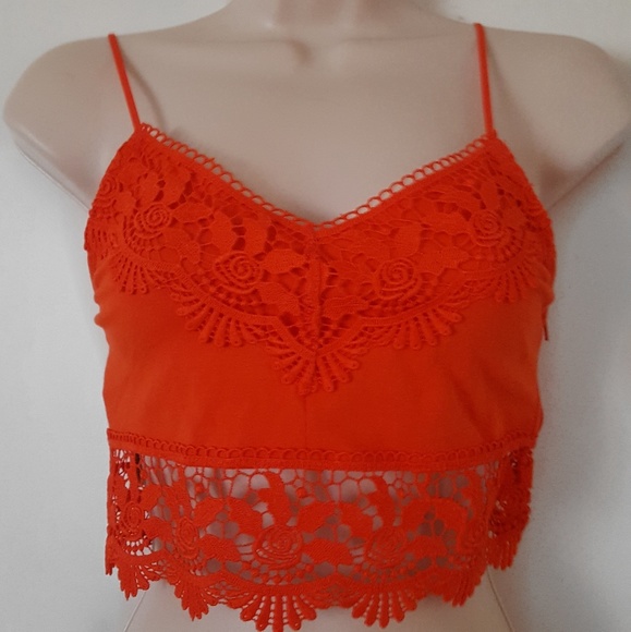 Topshop Other - Topshop Lace Croptop Cami