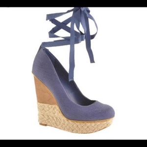 Bcbg tie up wedge