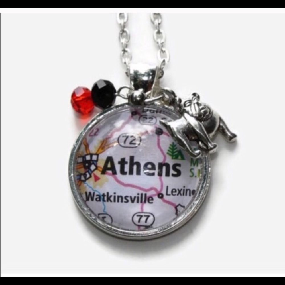 Georgia University Gameday Necklace, UGA necklace