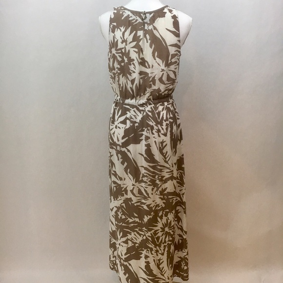 Ann Taylor maxi tank dress beige white size 2 - Picture 2 of 7
