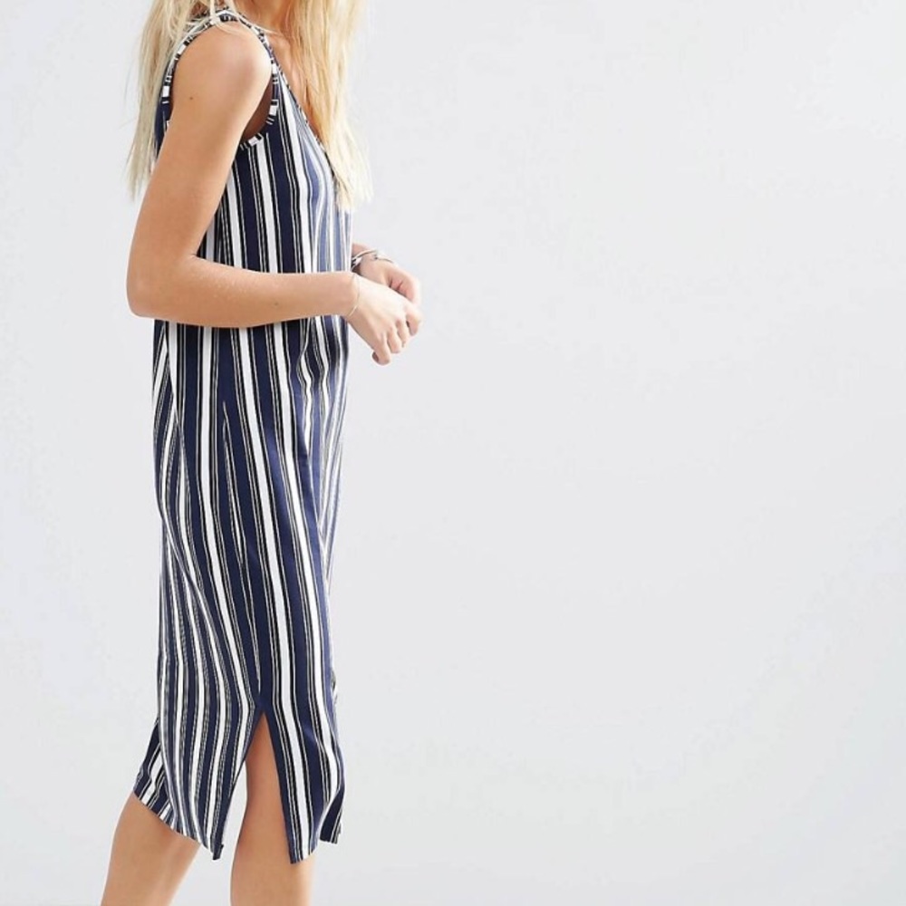 Stripe Midi Dress