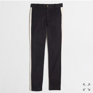 J Crew Factory Frankie chino in navy tuxedo stripe