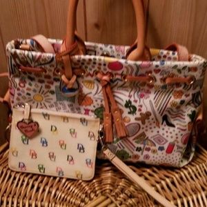 DOONEY AND BOURKE PURSE AND WRISTLET