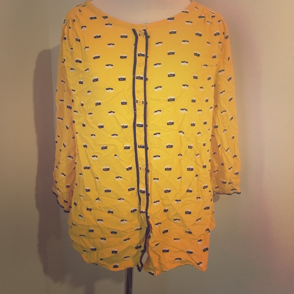 yellow blouses at jcpenney