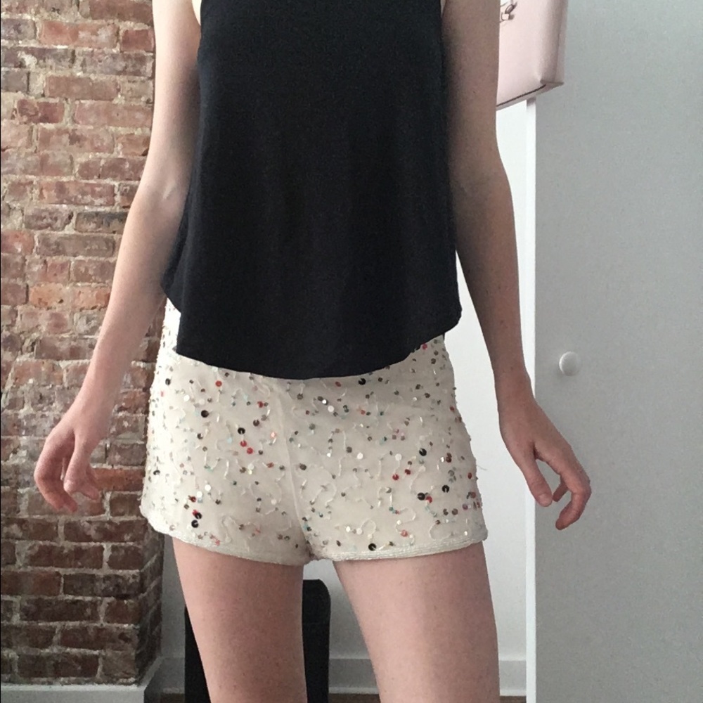 Sequin shorts