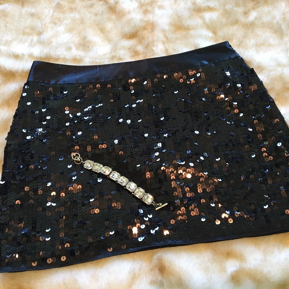 Black Sequins Skirt Size 4