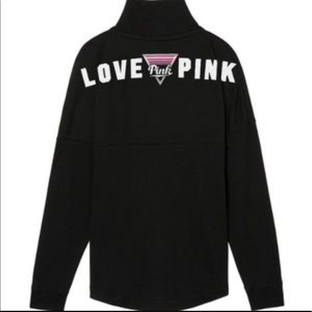 PINK Varsity 1/4 snaps pullover sweater  sz xs