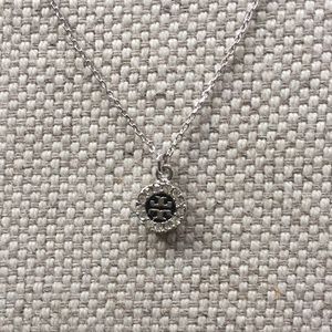 Tory burch pendant necklace w/ 14k gold platting