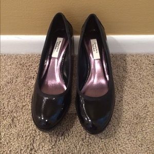 Black dressy wedge heels