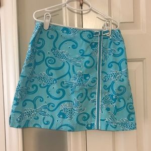 Lilly Pulitzer Fish Print Skort