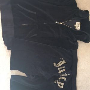 Black Juicy Track Suit Pair