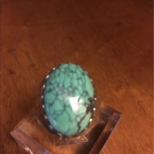 Vintage Native American turquoise hand made ring