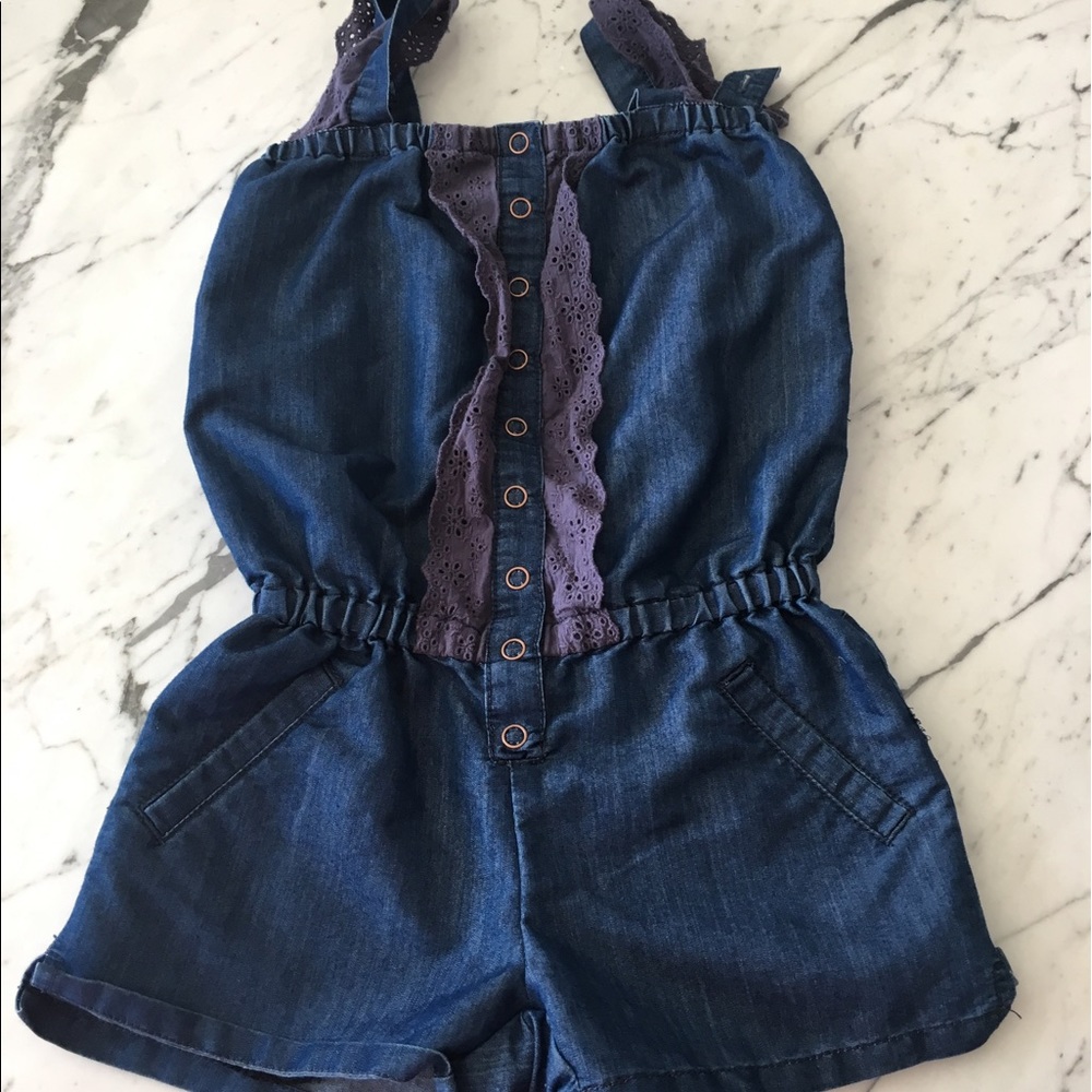 Girls, size 7 chambray jumper