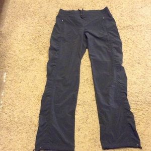 Athleta gray track pants size 4