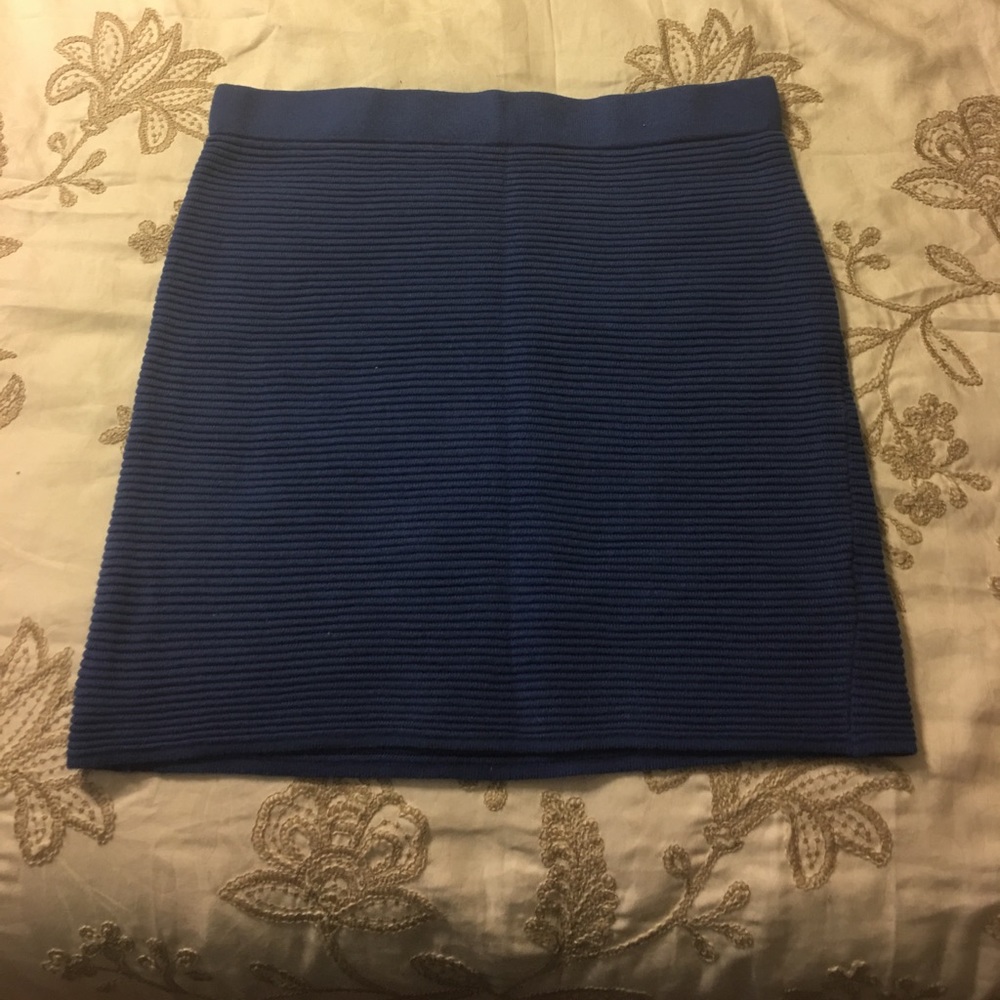 Blue mini skirt