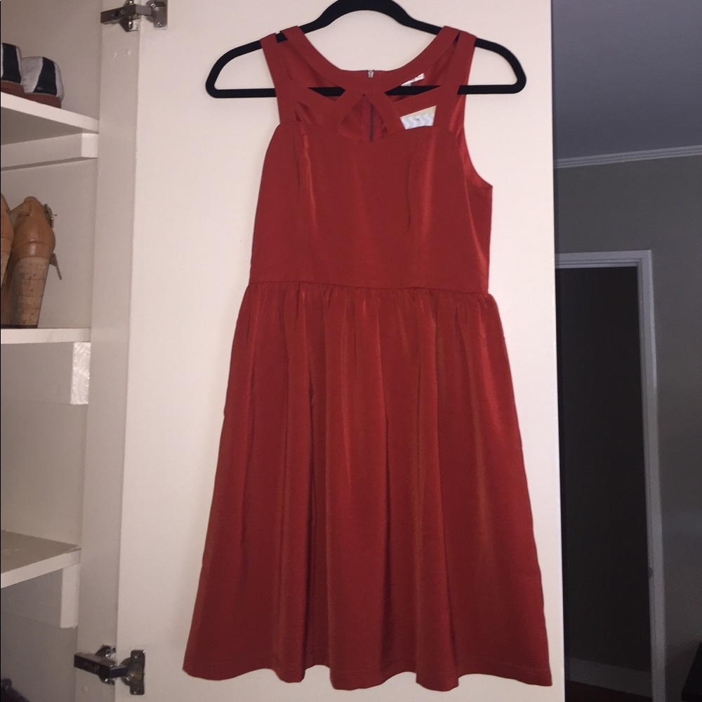 Mint Julep Boutique "trust in rust dress"
