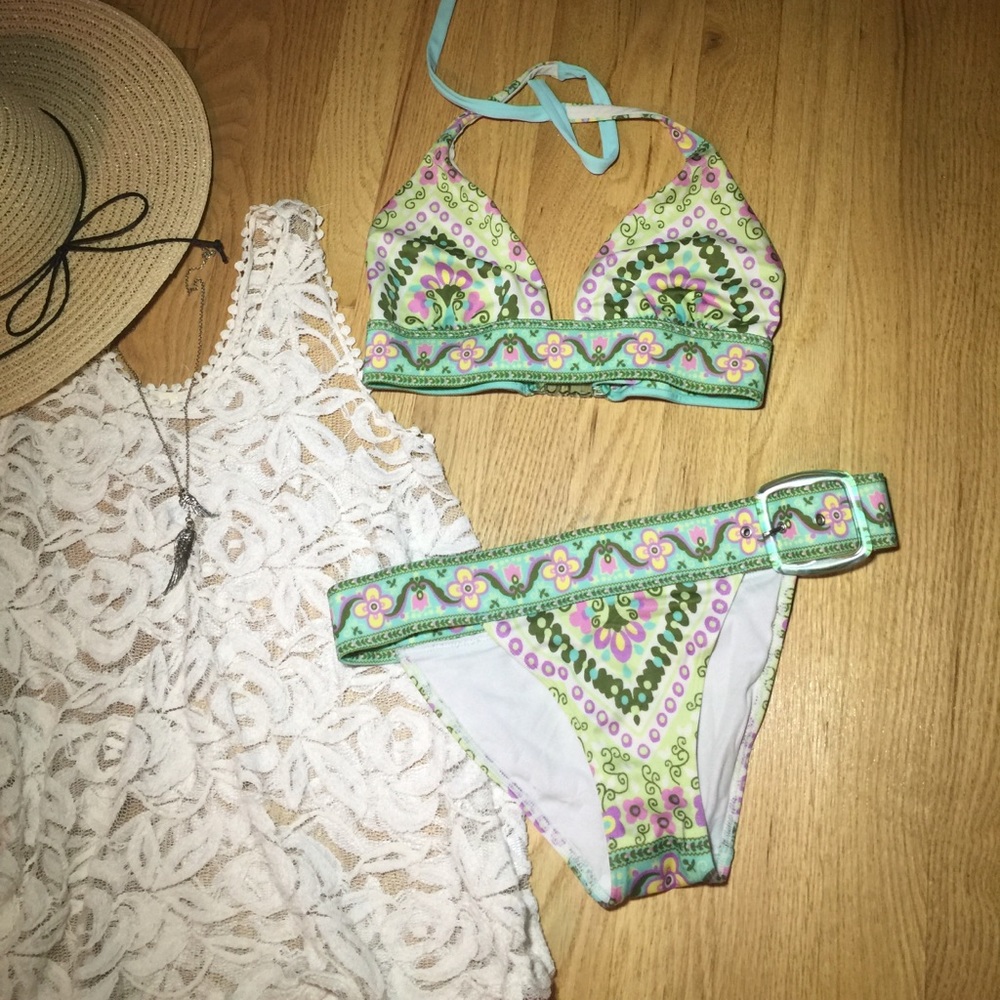 🌟Sexy Rare🌟 Paisley Pastel Victoria's Secret Bik