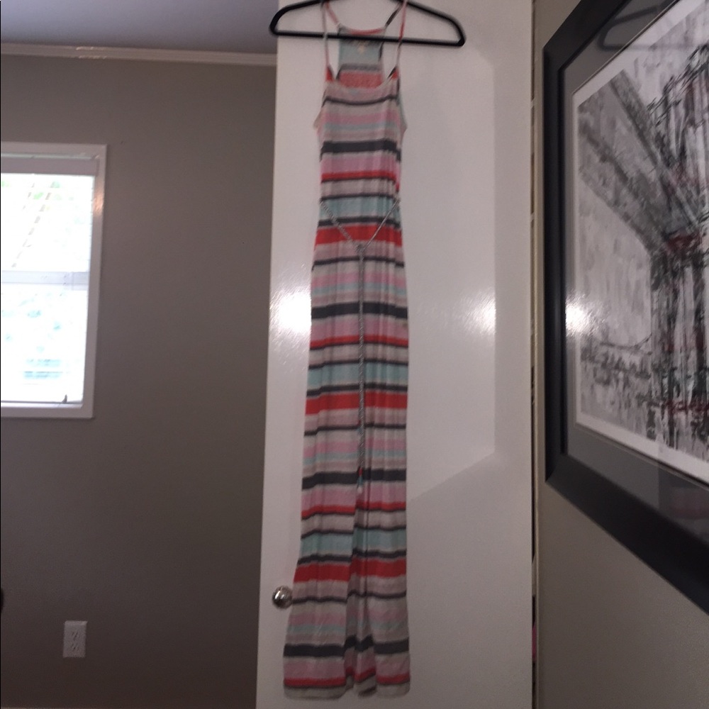 Aerie striped maxi dress