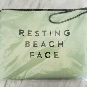 Cute Milly Waterproof Pouch- Resting Beach Face
