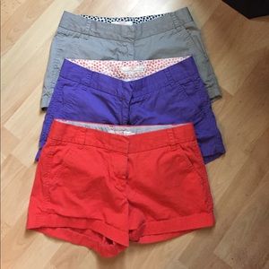 J Crew City Fit chino shorts bundle