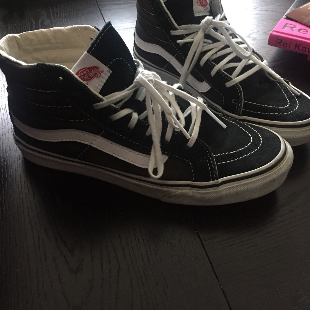 Vans Sk8-Hi Slim Black - 8.0 Women / 6.5 Men