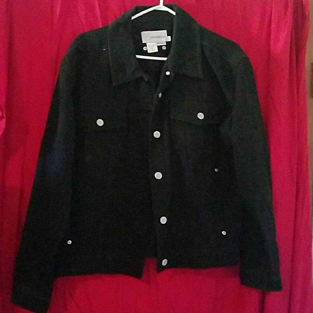 Black denim jacket