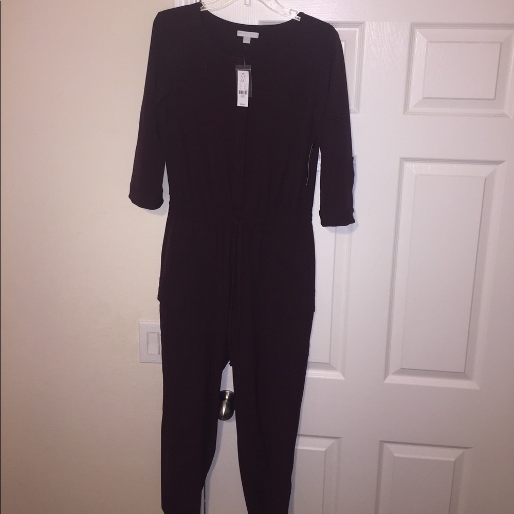 Burgundy Ny&co pants romper