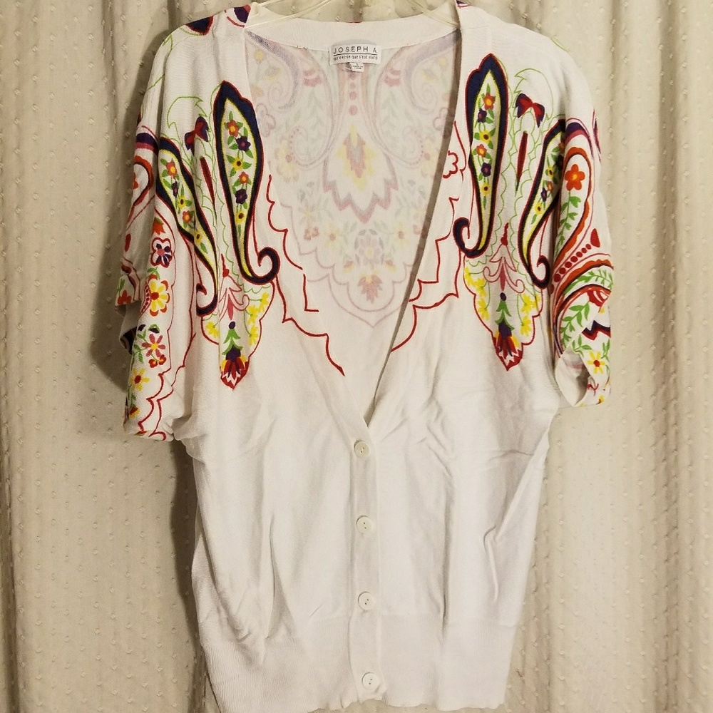 Joseph White cardigan with printed design