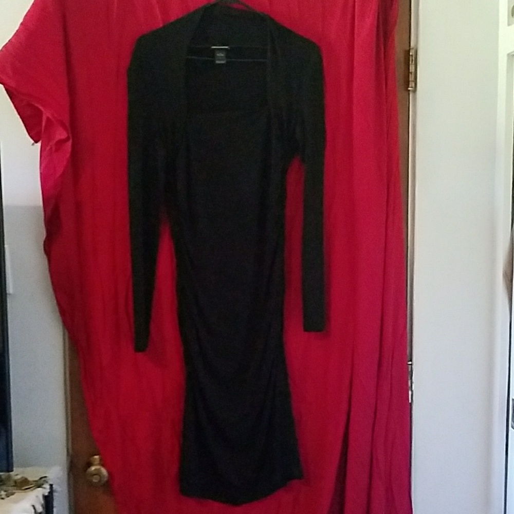 Black slim fit dress