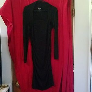 Black slim fit dress