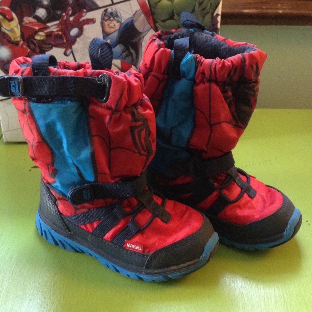 SPIDER-MAN SNOW BOOTS SNEAKERS |Boys Toddler 8W