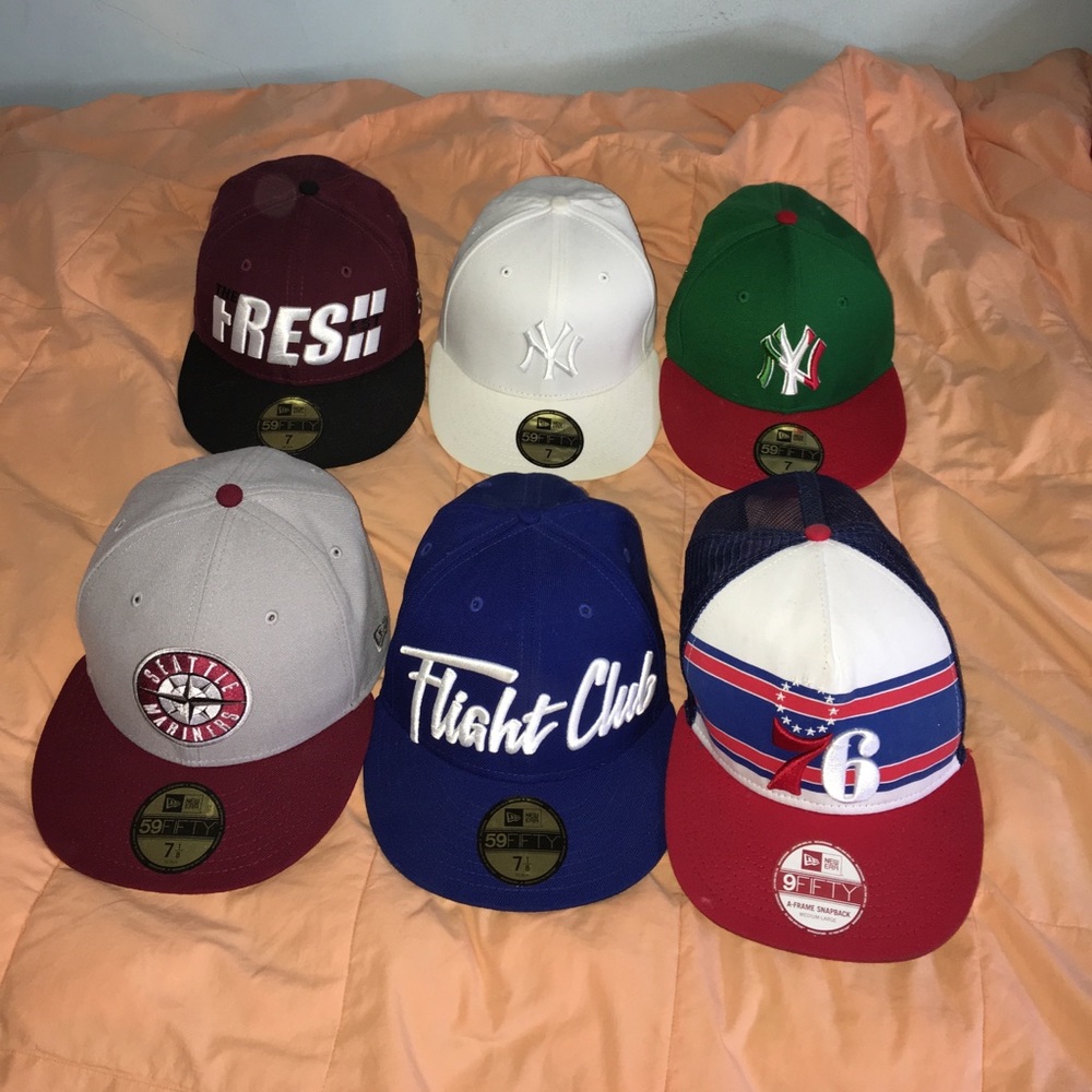Lot of Fitted Hats/Snapback Hats