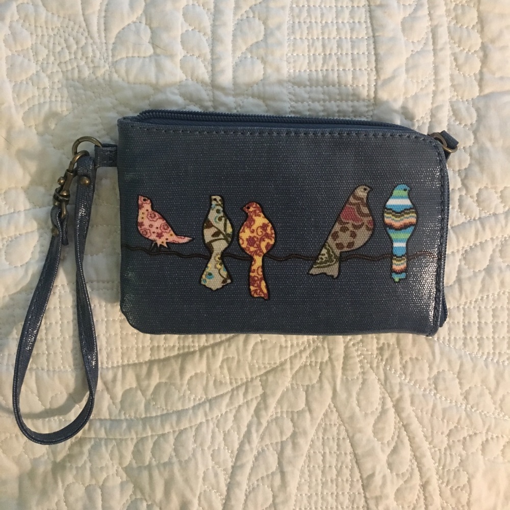 Birds on a wire wristlet