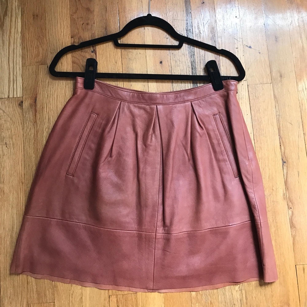 Madewell Leather Skirt