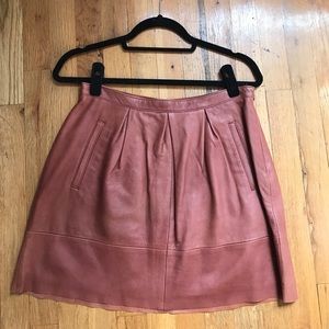 Madewell Leather Skirt