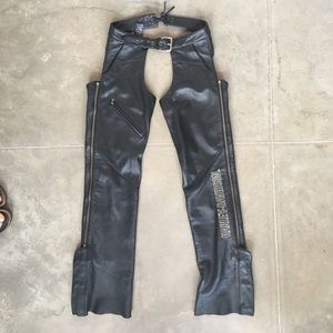 🏍 harley davidson leather chaps size S