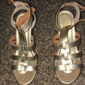 Adriana New York Gold Wedges ✨