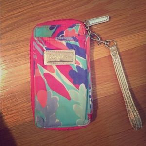 Lilly Pulitzer Wristlet with Phone Pouch