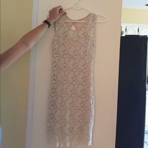 Off-white / cream lace dress