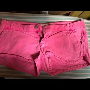 Too Small for Me: pink shorts