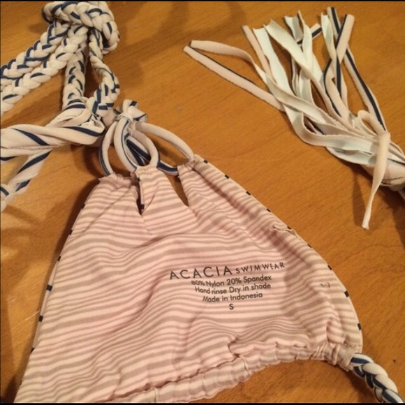 Acacia Tunnels Bikini Top in Cape Cod sz Small - Picture 3 of 4