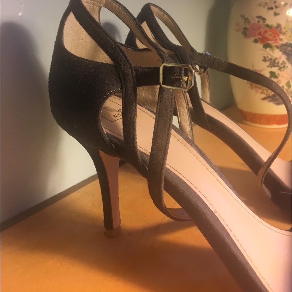 Grey Suede Shoes worn at three conferences