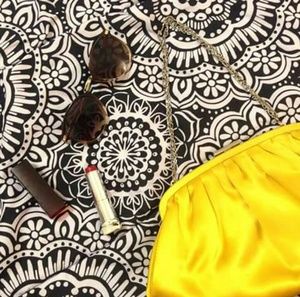 Banana Republic Classy Yellow Clutch