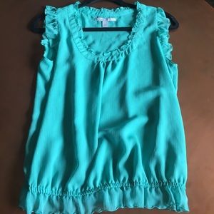 Turquoise sleeveless tank